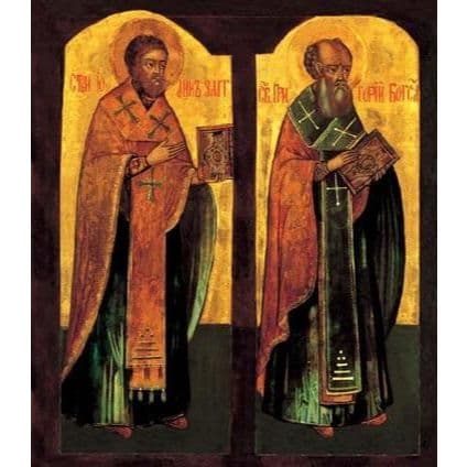 QUADRO DECORATIVO SÃO BASILIO MAGNO E SAO GREGORIO NAZIANZENO ENVIO IMEDIATO
