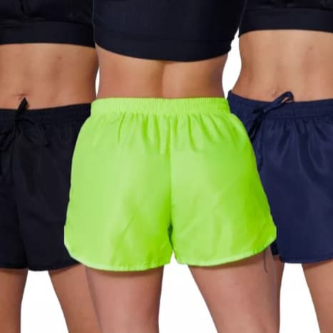 Short Tactel Feminino P ao GG Moda Praia Clube Parque Academia Tecido Leve - PROMOÇÃO