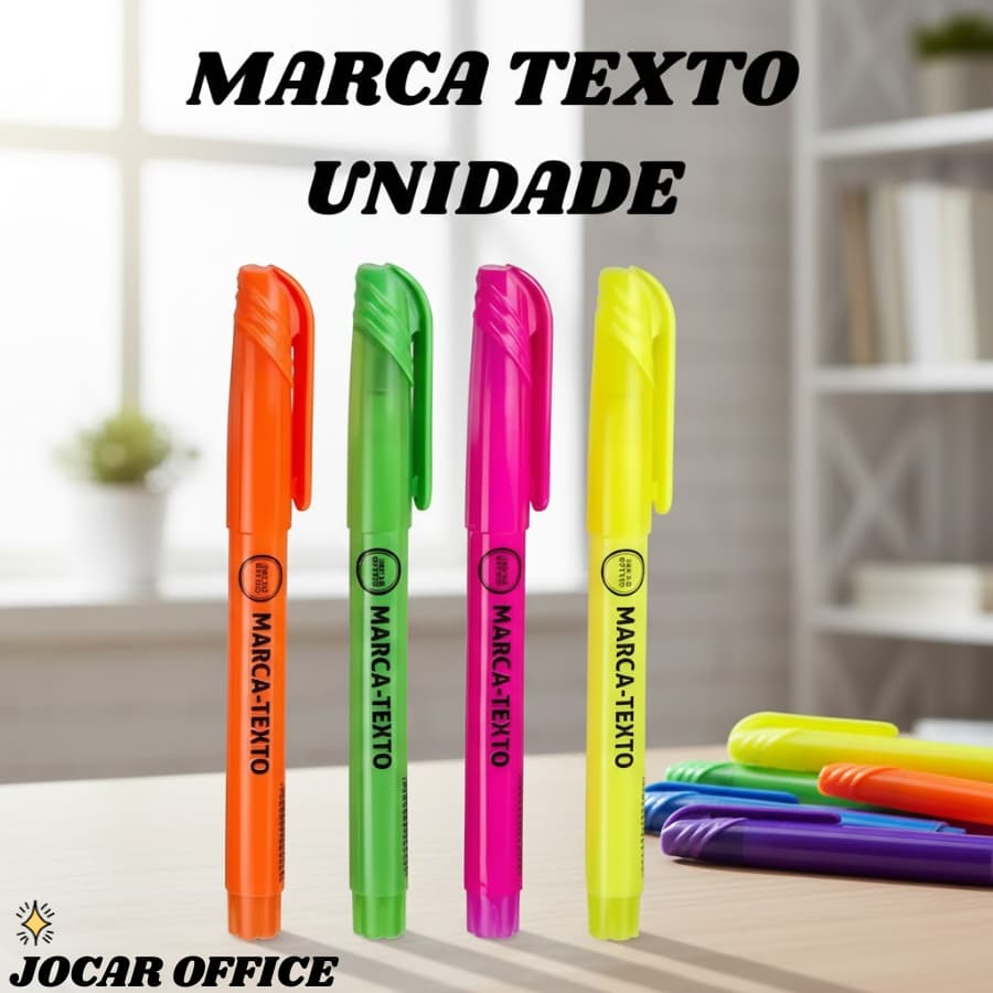Marca Texto Jocar Office 6 Unidades - Leo & Leo Caneta Marca Texto Leonora