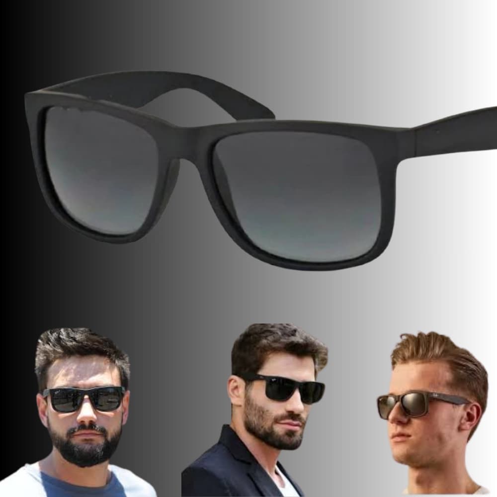 Óculos de Sol Polarizado Justin  UV400 Unissex Modelo Clássico Moderno