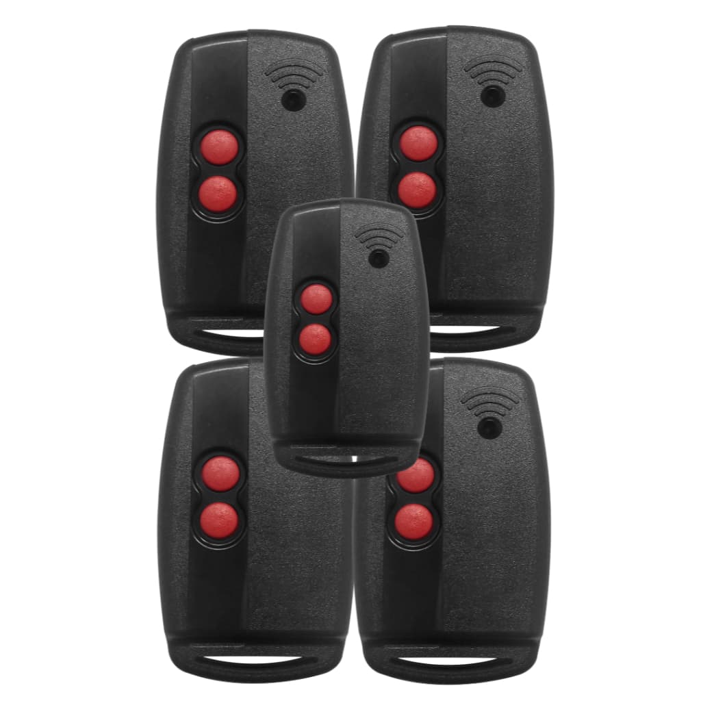 Kit C/5 Controles compativeis PPA RCG GAREN UNISYSTEM MKN AGL INTELBRAS 433MHZ - 5001