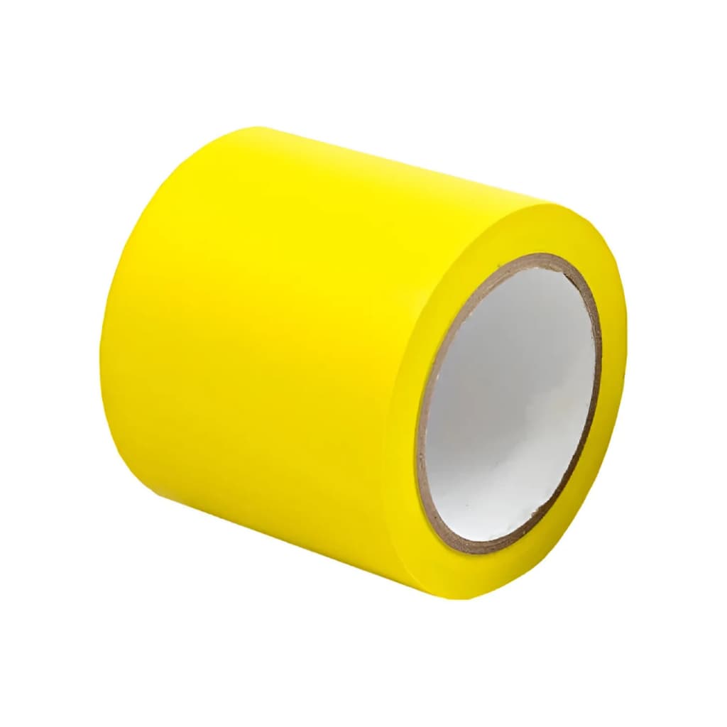 Fita Demarcação  Solo Amarela 100x30 Sinalização Resistente