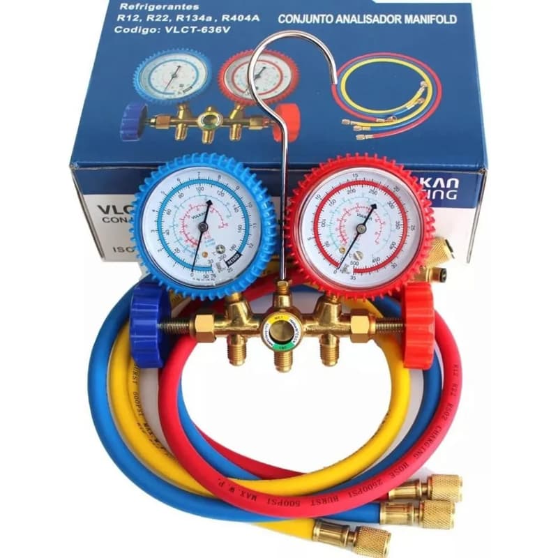 Manifold Ar Split Gás R12 R22 R404a R134a Ar Condicionado