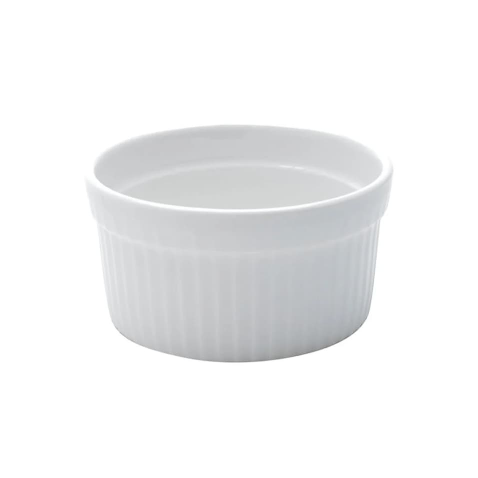 50 Ramequim Porcelana Branca 90ml - Primeira Linha