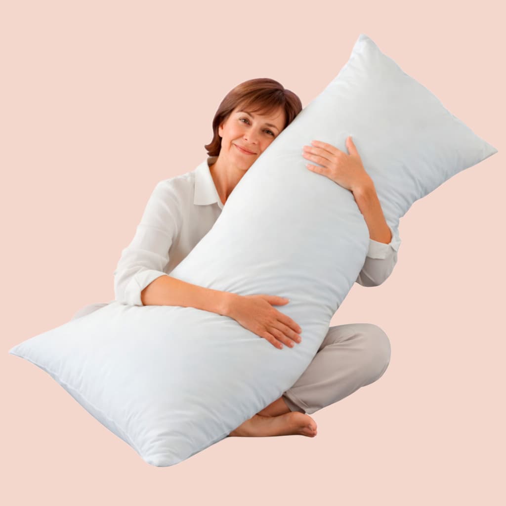 Travesseiro Amigão Corpo Inteiro 130x40cm Gestante Macio Antialérgico Confortável