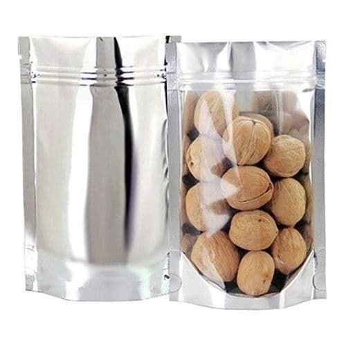 Saco Stand Up Pouch Metalizado C/visor 10x15+3D - 10 OU 50unid