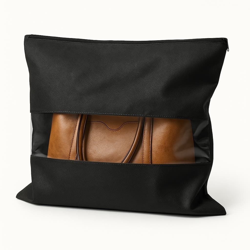 Bolsa em TNT com Zíper E Visor - 43x50 (G) kit com 100 unidades