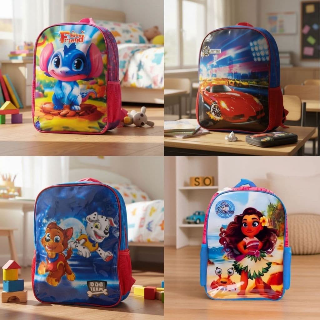 Mochila Escolar Infantil Costas Heróis Desenhos Criança Conforto Resistente Reforçada