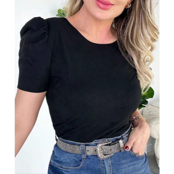 Blusa Manga Bufante Feminina Moda Evangélica Atual