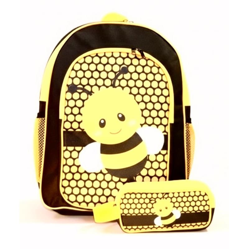 Mochila Costas Abelhinha + Estojo de Lápis