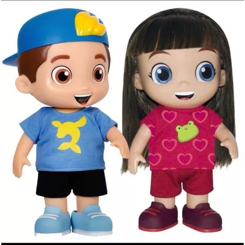 Bonecos Educativos Infantil Menino e Menina Tipo Luccas Neto 30cm Brinquedo Original