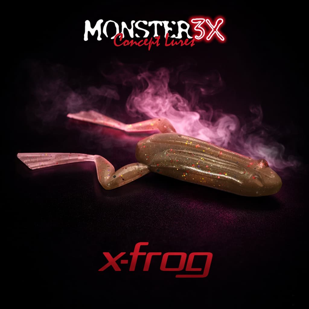 Isca Sapinho X-Frog 9cm 2 Unidades Monster 3X Maçia e Não Arrebenta Ideal Para Pesca Traira Tucunare