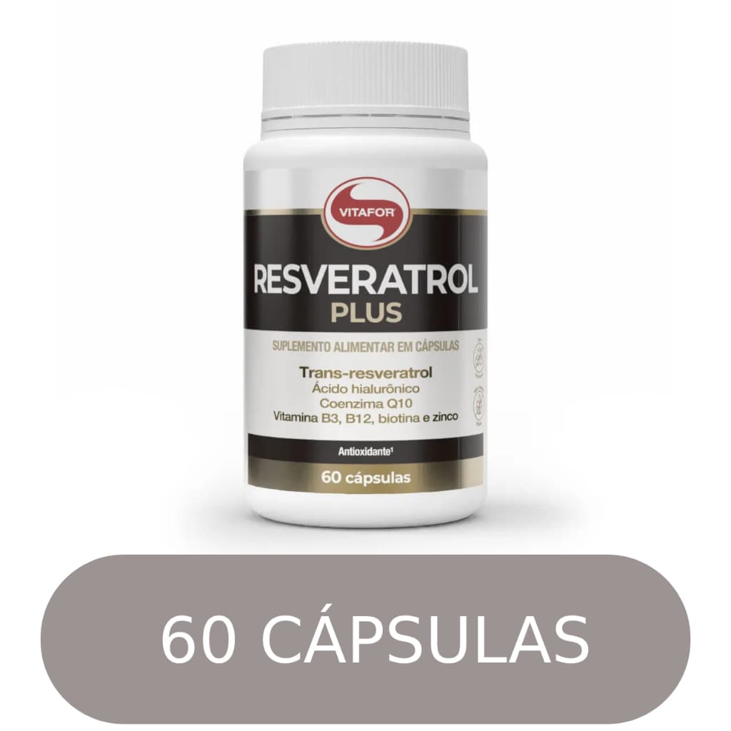Vitafor Resveratrol Plus – Fórmula Completa p/ Rotina e Aparência