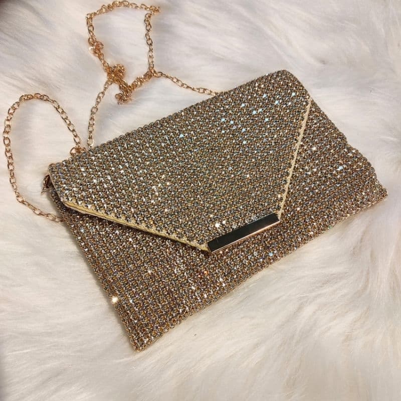 Bolsa feminina strass pedraria festa carteira de mão madrinhas e baladas