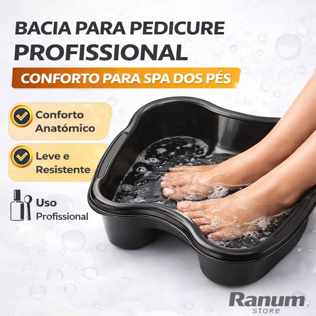 Bacia para Pedicure Profissional – Conforto para Spa dos Pés