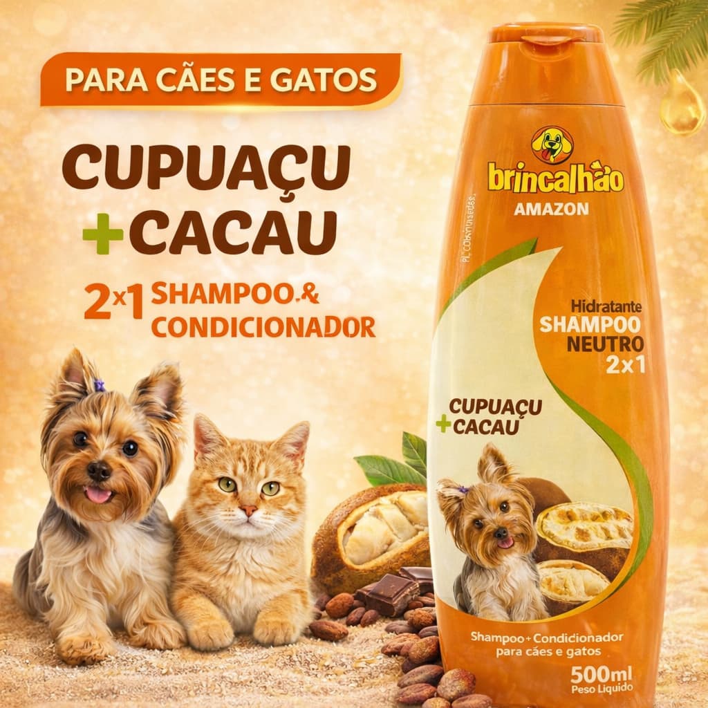 Shampoo e Condicionado Para Cães e Gatos Brincalhão Opção de Perfume Para Cães e Gatos