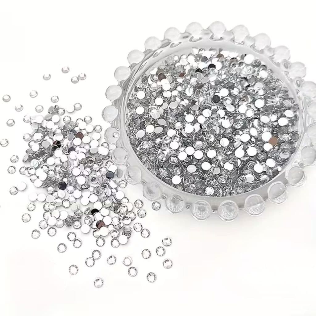 Strass Cristal 4mm para Colagem 900 Unidades Para Customização Roupas Sapatos Artesanato