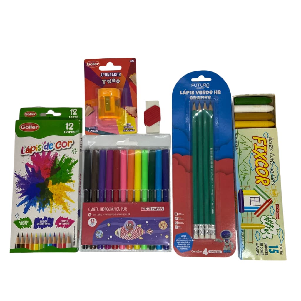 Kit Volta Às Aulas Material Escolar Infantil Completo