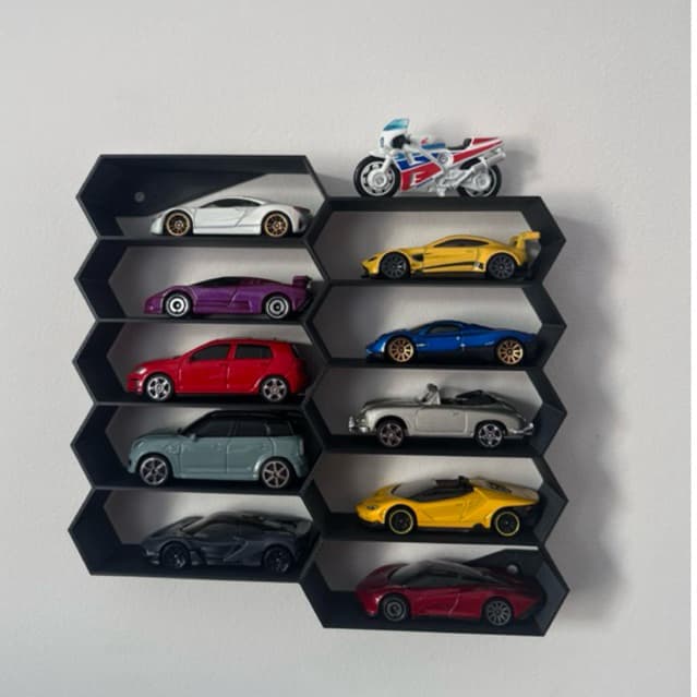 porta carrinhos Hot Wheels expositor suporta 10 miniaturas cada