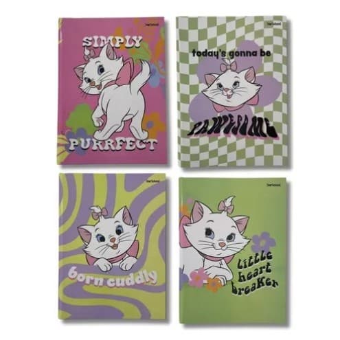 Caderno Pequeno Espiral 1/4 CD 80 Fls Marie Starschool Anotações Escolas Escritorios