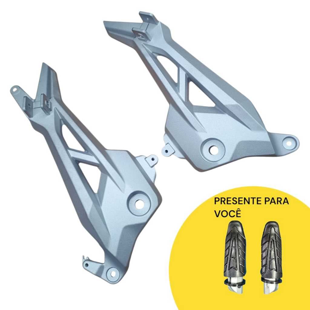par de bacalhau com pedaleiras suporte de pe  para modelos honda cg 160 sem CBS