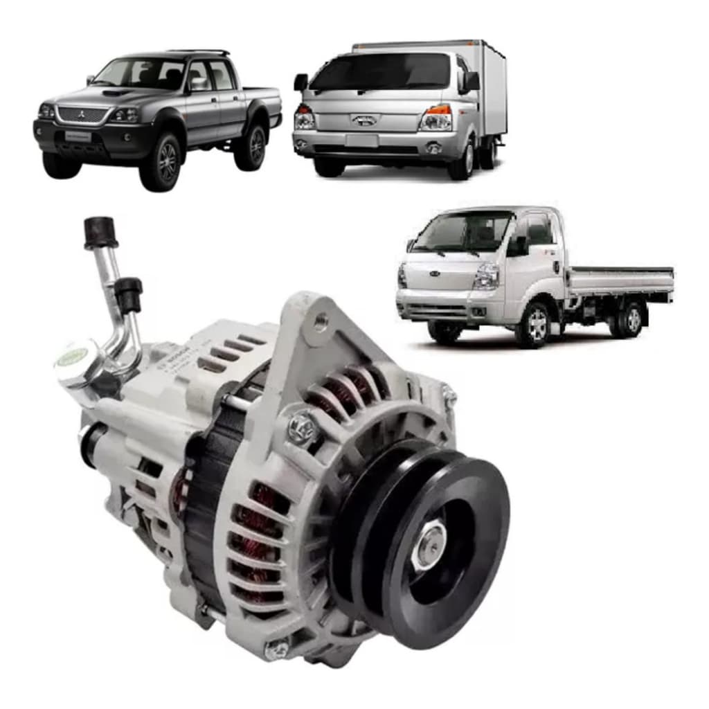 Alternador Completo Hyundai Hr / Kia K2500 8v / L200 2.5 Gls Hpe Sport Outdoor