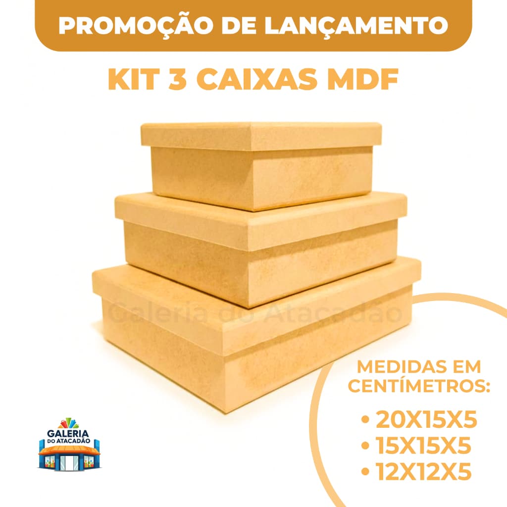 ❤️ Kit 03 Caixas MDF PMG Personalizar Lembrancinha Casamento Padrinhos Caixinha em MDF ATACADO Trio de caixas