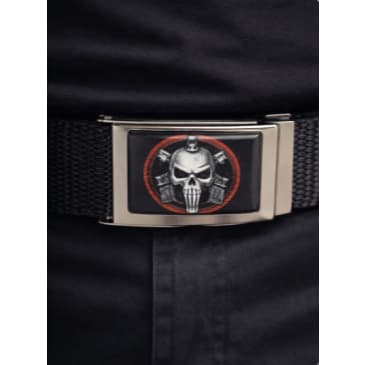 Cinto B-O-P-E Caveira Skull