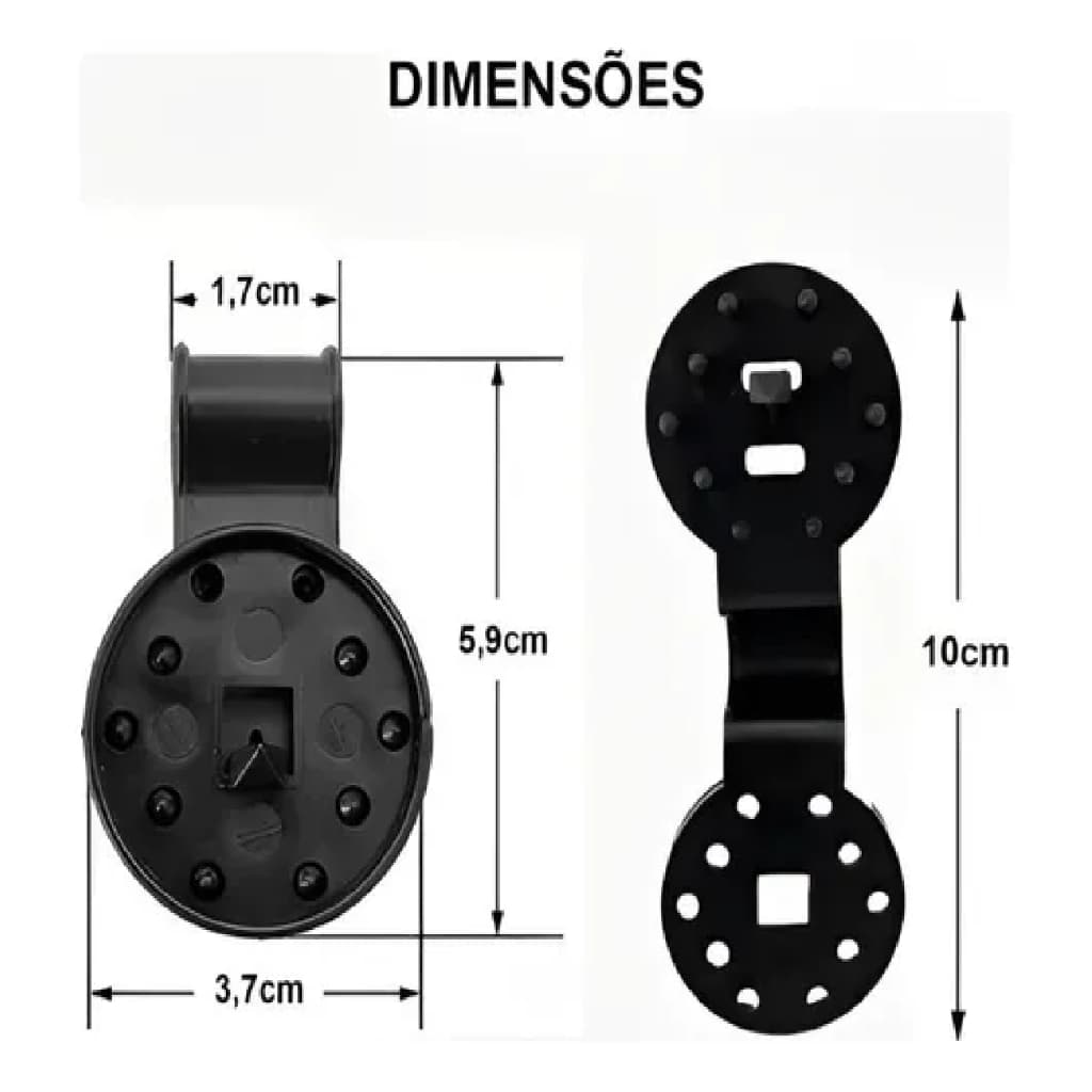 Kit 250 Presilhas Tela Sombrite Prendedor Conector Sombra Tecido