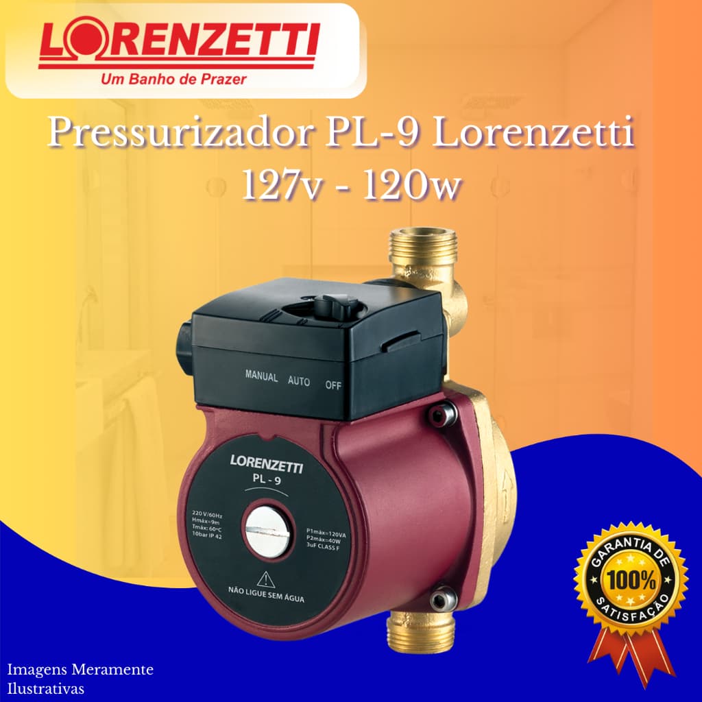 Pressurizador Pl-9 127v Lorenzetti 120w