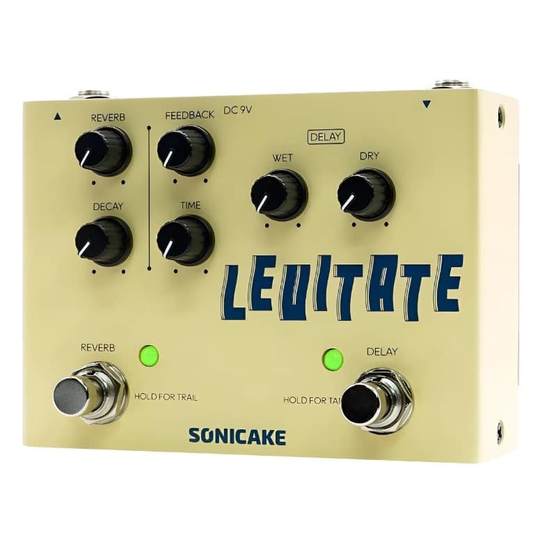 Pedal Guitarra Sonicake Levitate Digital Delay Reverb Qds-02 True Bypass Tap Tempo