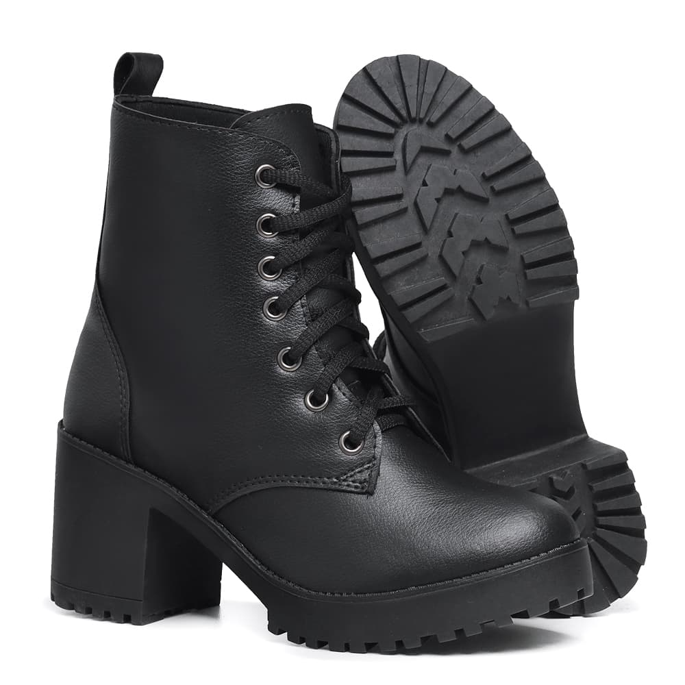 Coturno Feminino Blogueira Bota Feminina Tratorado Direto Fábrica