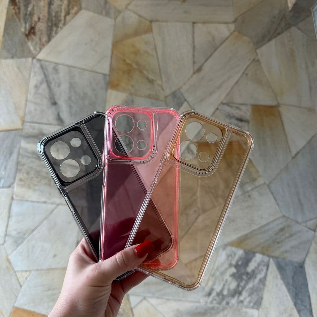 Capa ou Kit Capa + Pelicula 3D Space 3 PREMIUM Colorida Pra Xiaomi Poco C85/15C Acrilico