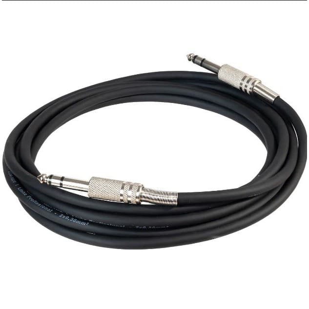 Cabo P10 X P10 Mono violao guitarra baixo cor PRETO tamanho 5 ou 10 Metros
