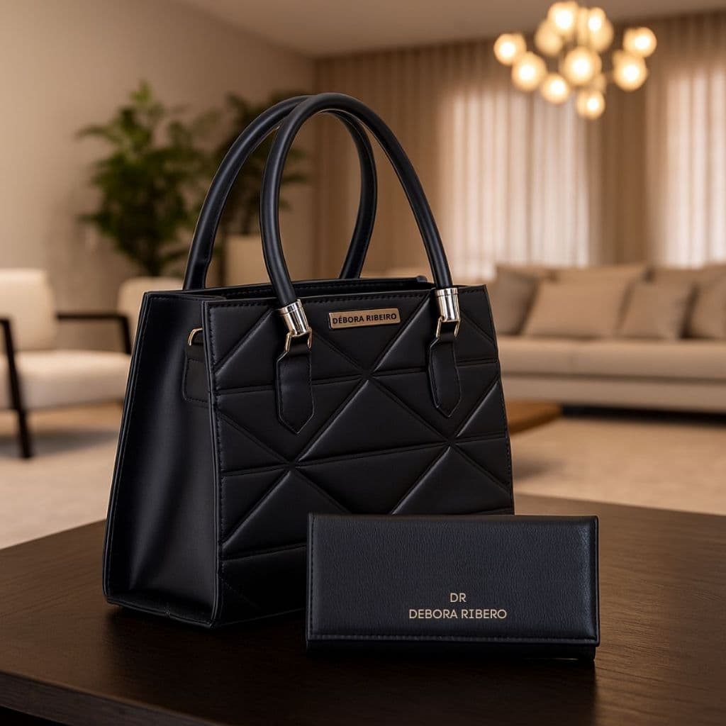 Bolsa Média Lorena Tote Bag Espaçosa Com Bolso Tiracolo Alça de Mão + Carteira Lançamento