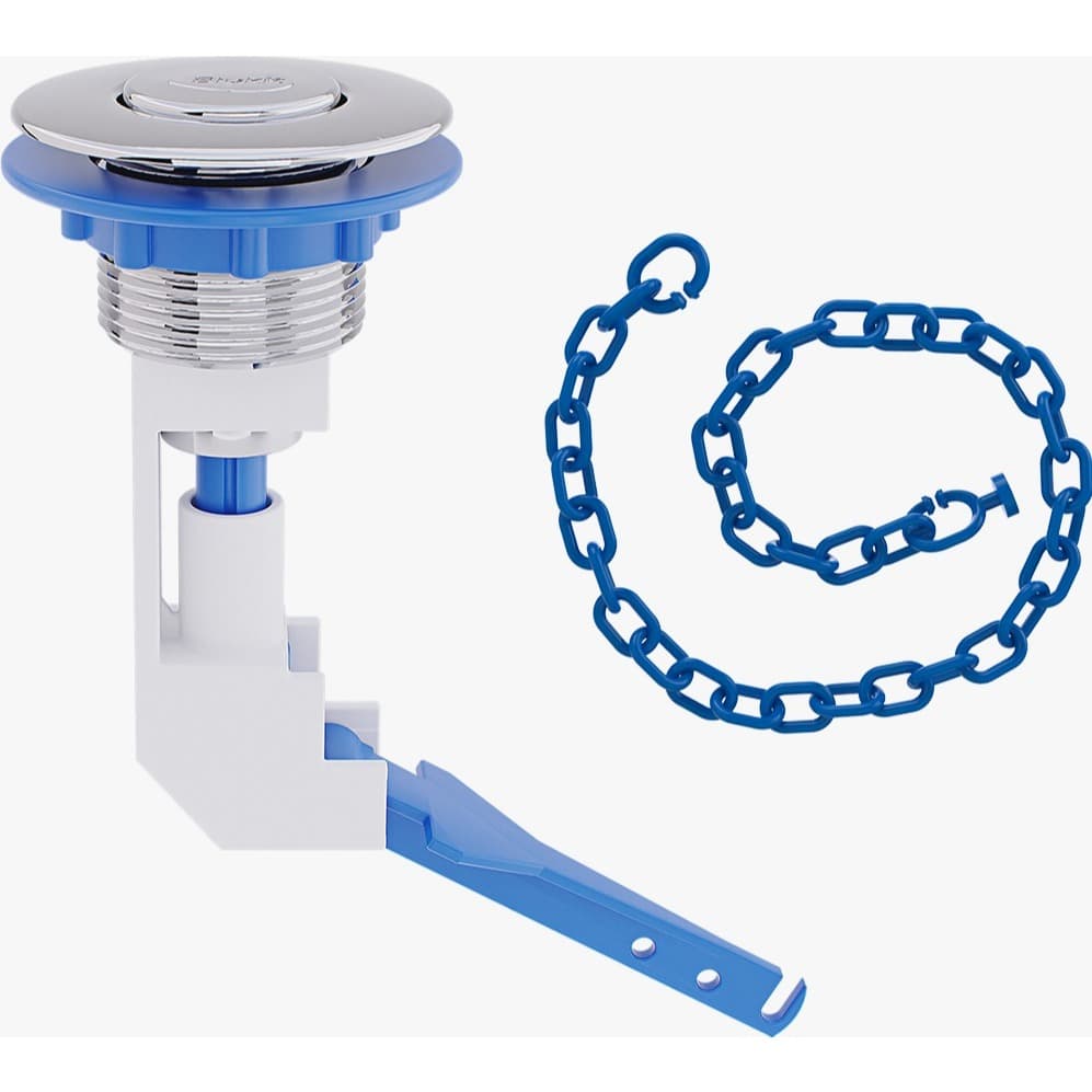 Blukit Botao Acionador Superior Para Caixa Acoplada Cromado 340213