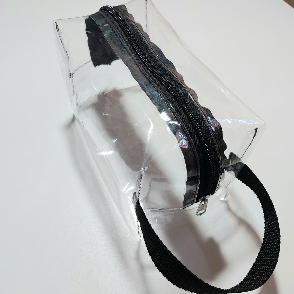 Necessaire Box transparente multiuso, organizador, enfermagem, escola, maquiagem