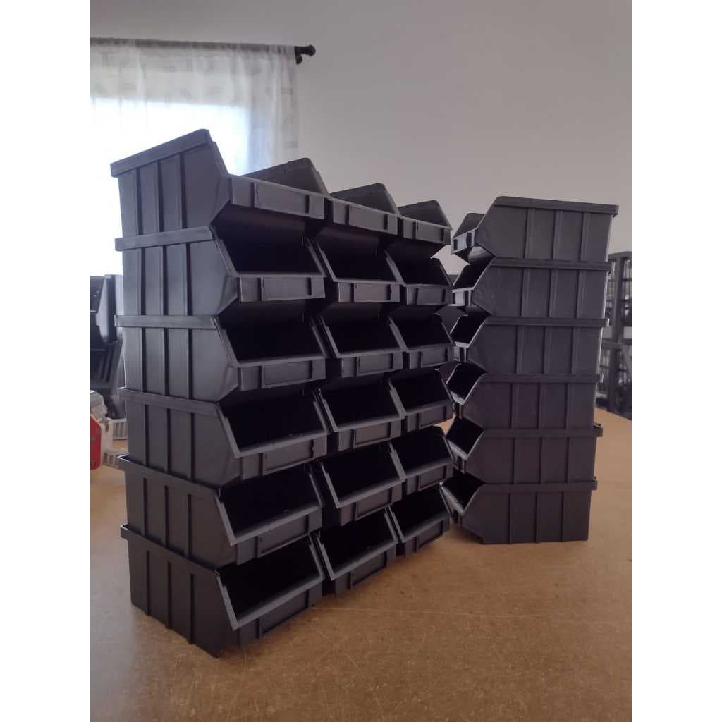 Kit Gaveteiro Organizador Nº 3 24 Peças Caixa Parafusos Prateleira Plástico Bin