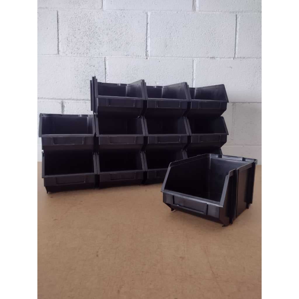 Kit Bin Organizador Nº 5 12 Peças Gaveteiro Bin Parafusos Prateleira Resistente