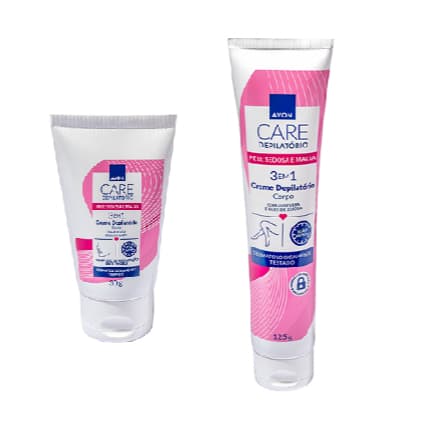 Creme Depilatório Avon Care 125g - Remove Pelos Rápido, Hidratação Prolongada, Pele Macia