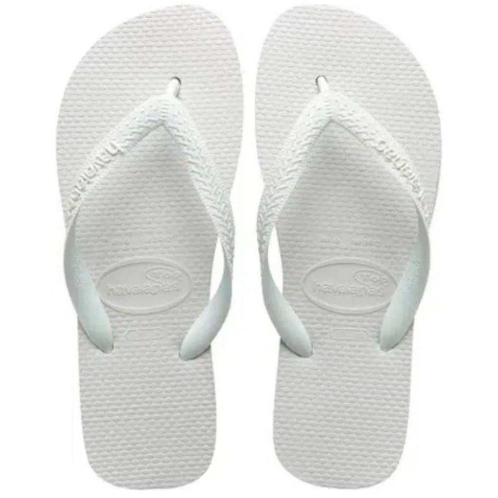 Chinelo Top Branco 47/48 Masculino Unissex Confortavel