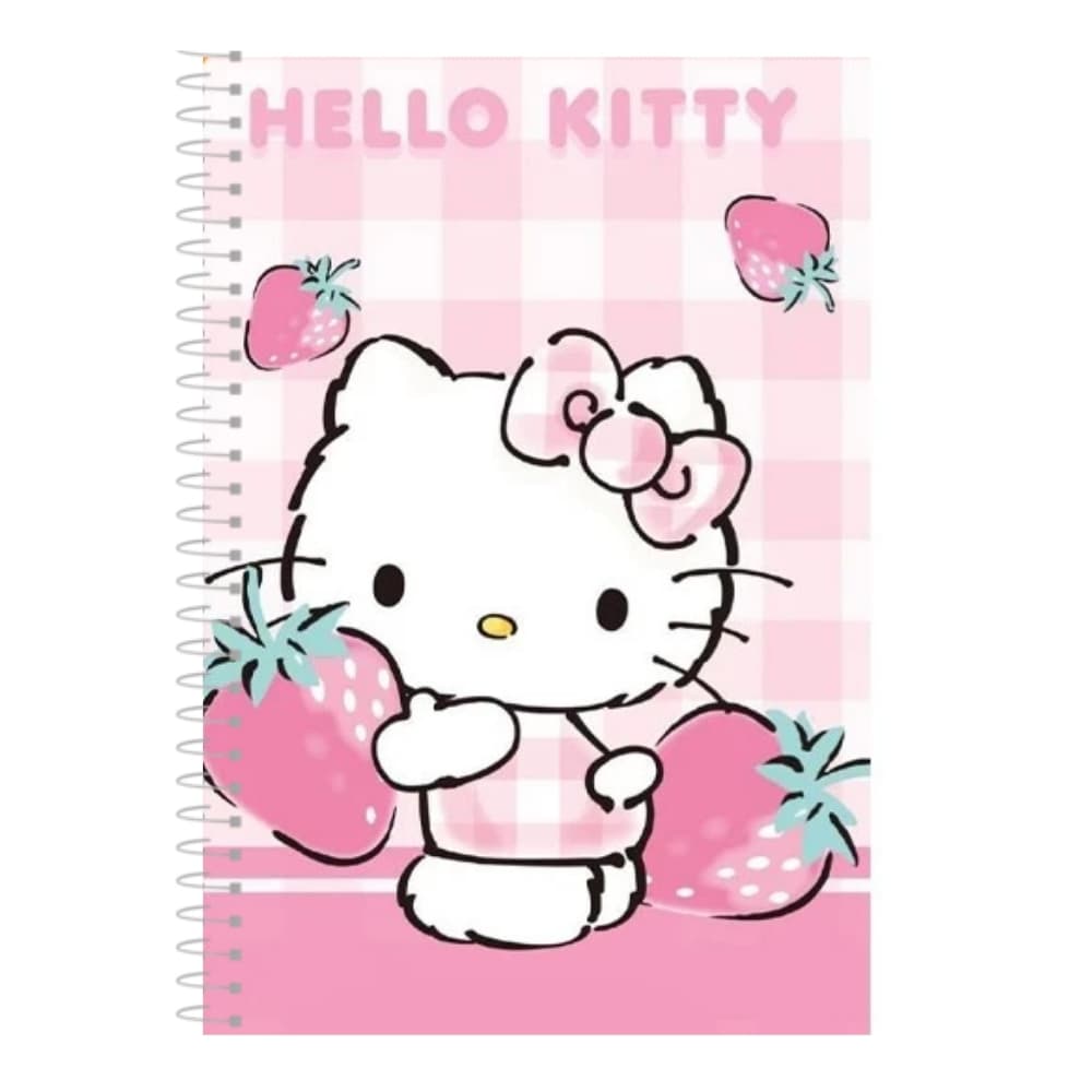 Caderno Hello Kitty Capa Dura 1, 10  ou 20 matérias