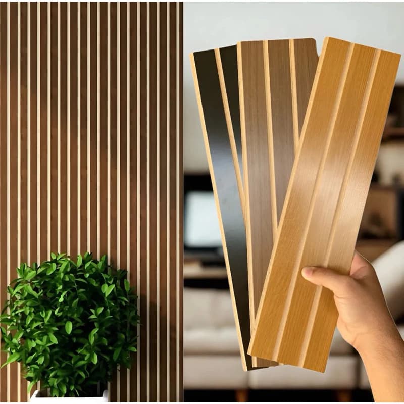 Kits até 50 Placas Ripada 45X11cm Painel 3D Decorativo em MDF Premium - VÁRIAS CORES - ENVIO FULL