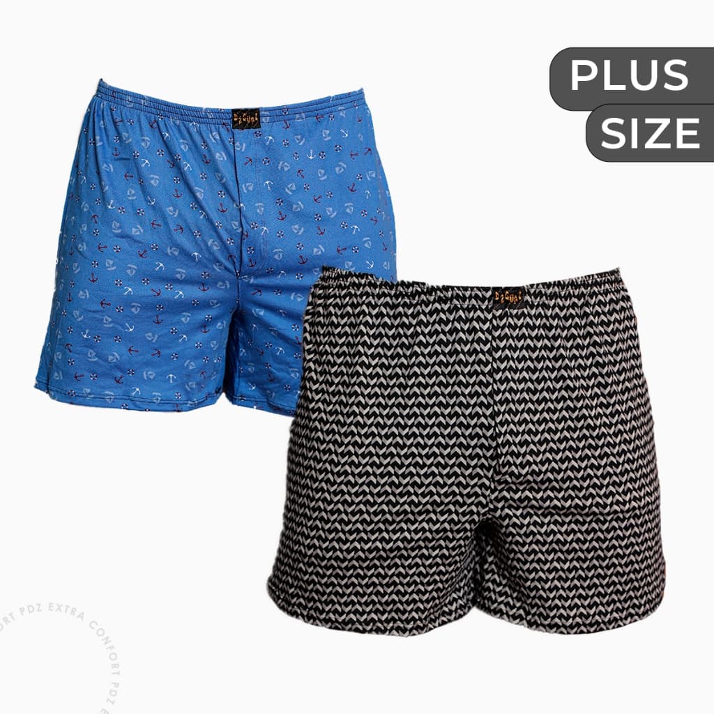 Kit Samba Canção Plus Size Masculino Cueca Short de Dormir Suede Pijama Confortável