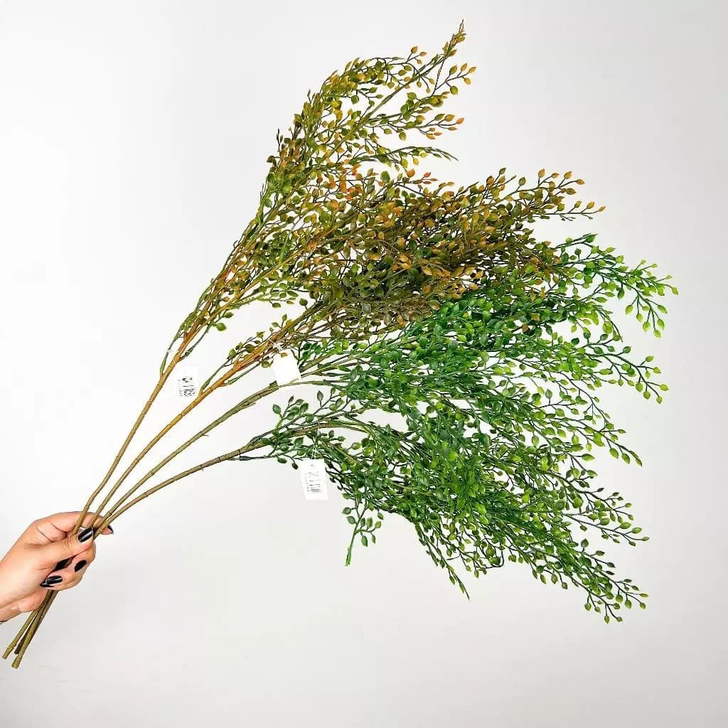 Planta Artificial Rasteirinha Galho Permanente Folhagem Decoração Jardim Vertical -XX801718
