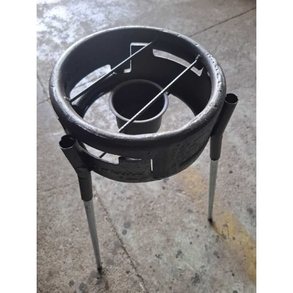 Fogareiro a Álcool Com Pés Portátil Para Camping, Pescas, Ranchos