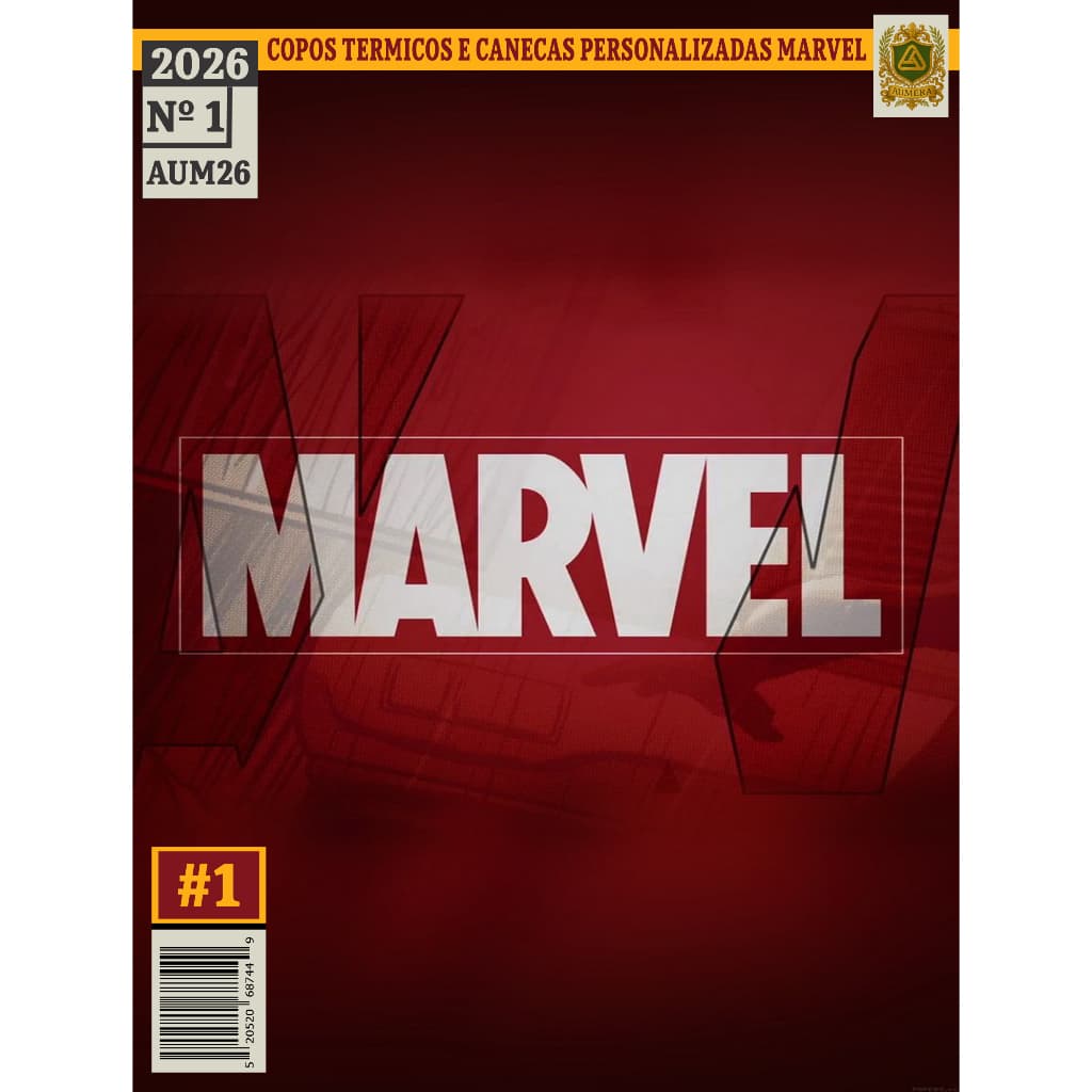 CANECA PERSONAGENS MARVEL - 325ml - PERSONALIZADA - HOMEM ARANHA, HOMEM DE FERRO  - GRAVE SEU NOME