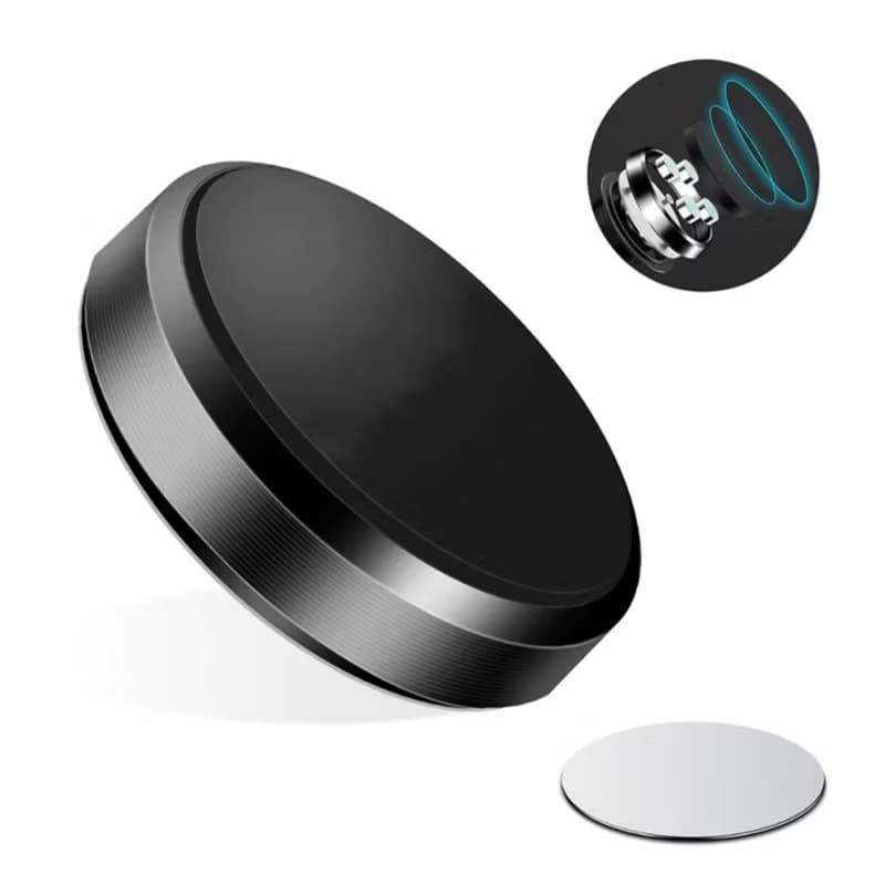 Suporte Magnético Universal para Celular Carro Painel 360° Ultra Fino Preto
