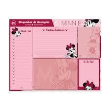Bloco de Anotações Modelos Minnie  - Destacável - Kit c/ 5 blocos - Tamanho Médio