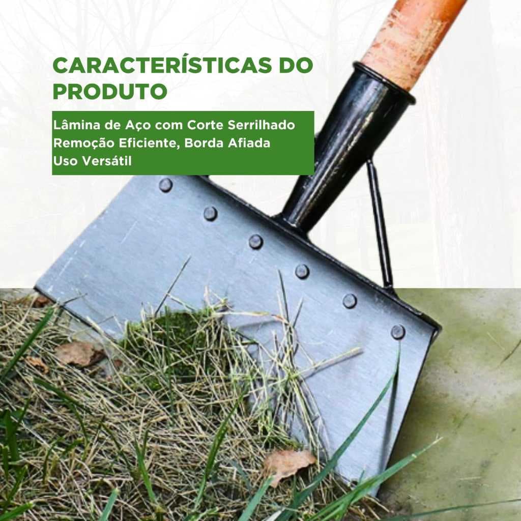 Pá de Limpeza de Jardim com Lâmina Resistente em Aço
